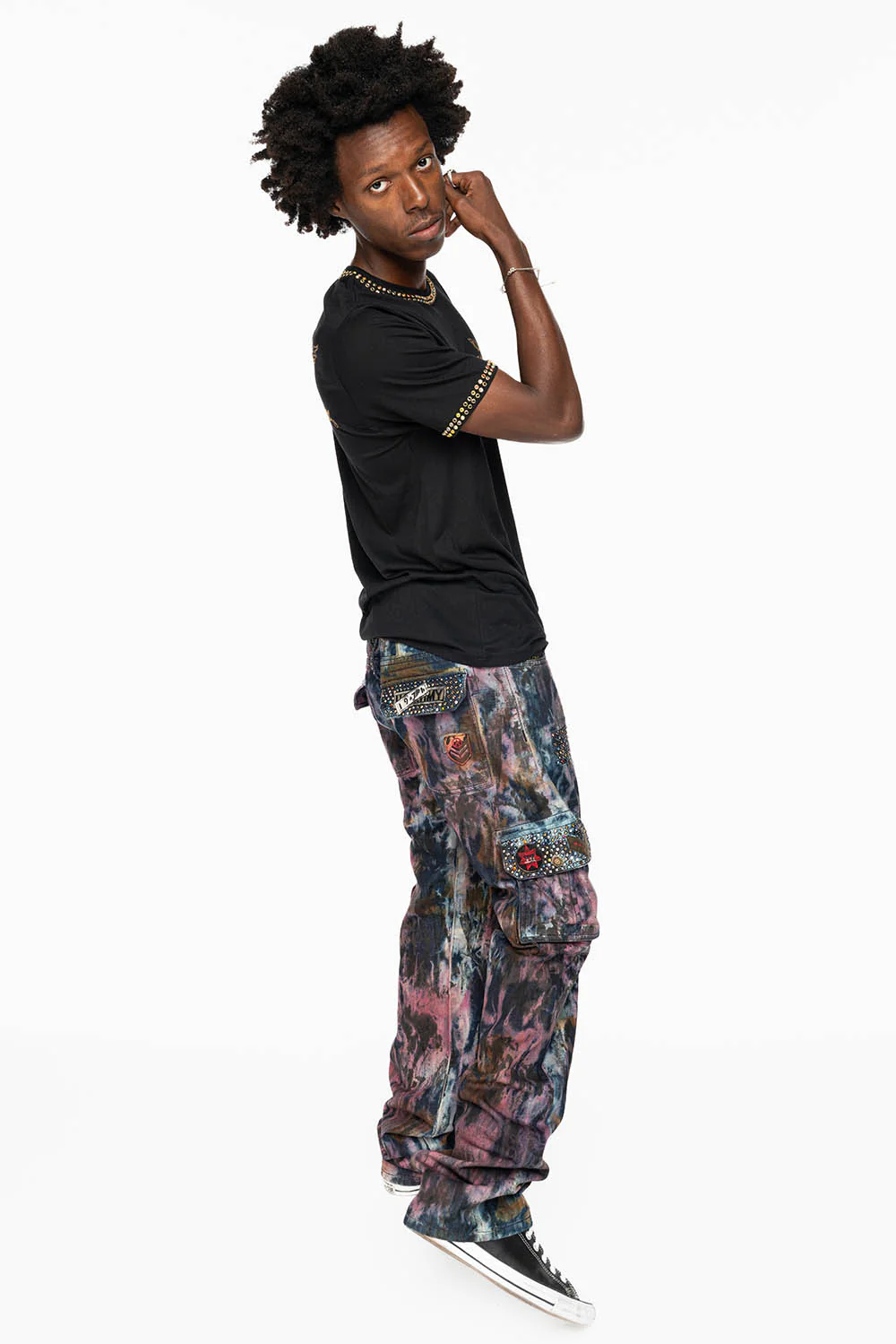 ARCHIVE LIMITED EDITION MENS MILITARY JEAN WITH PATCHES AND CRYSTALS - Image 10