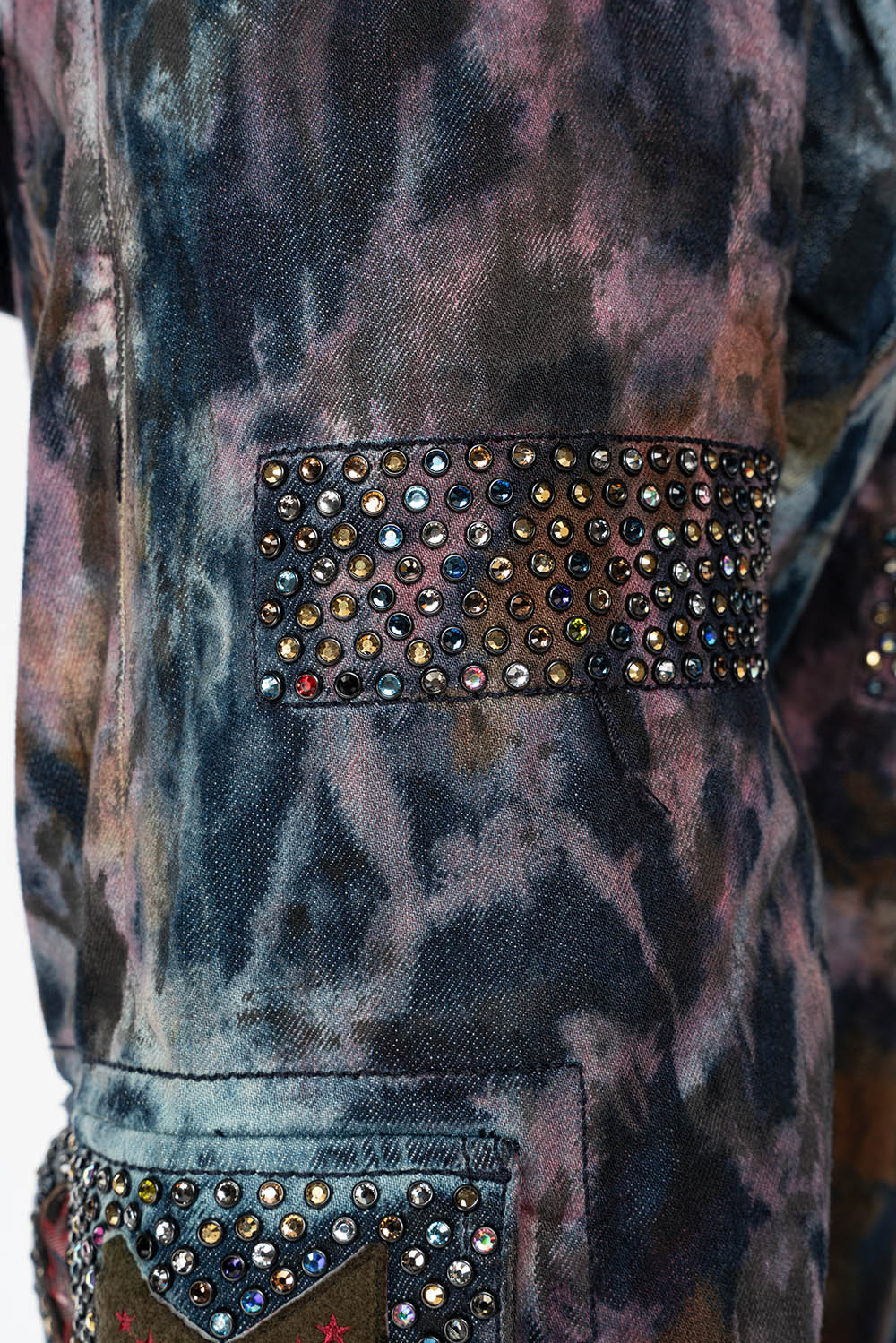 ARCHIVE LIMITED EDITION MENS MILITARY JEAN WITH PATCHES AND CRYSTALS - Image 3