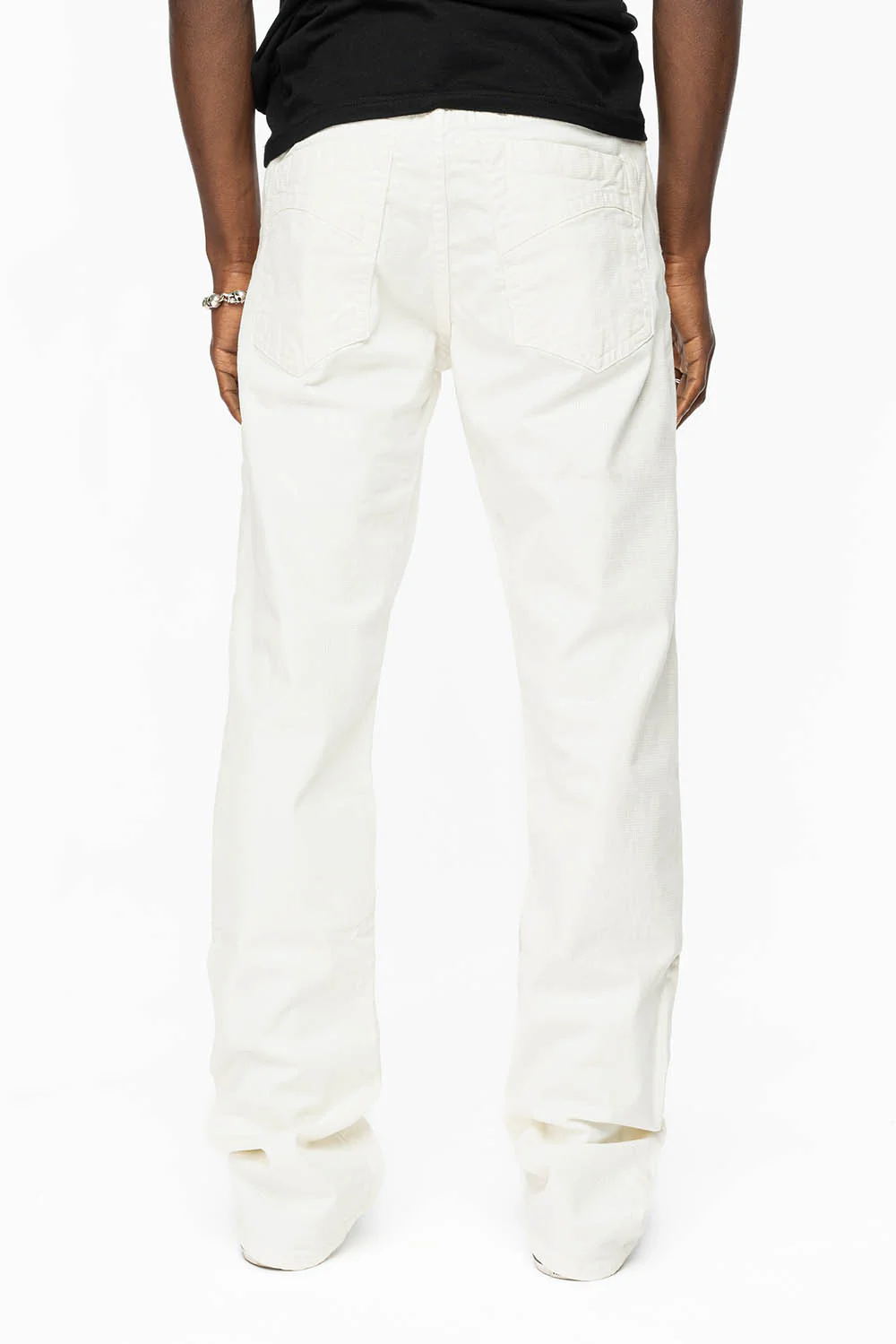 CLASSIC 5 POCKET STRAIGHT LEG JEANS IN WHITE MADONNA WASH - Image 3