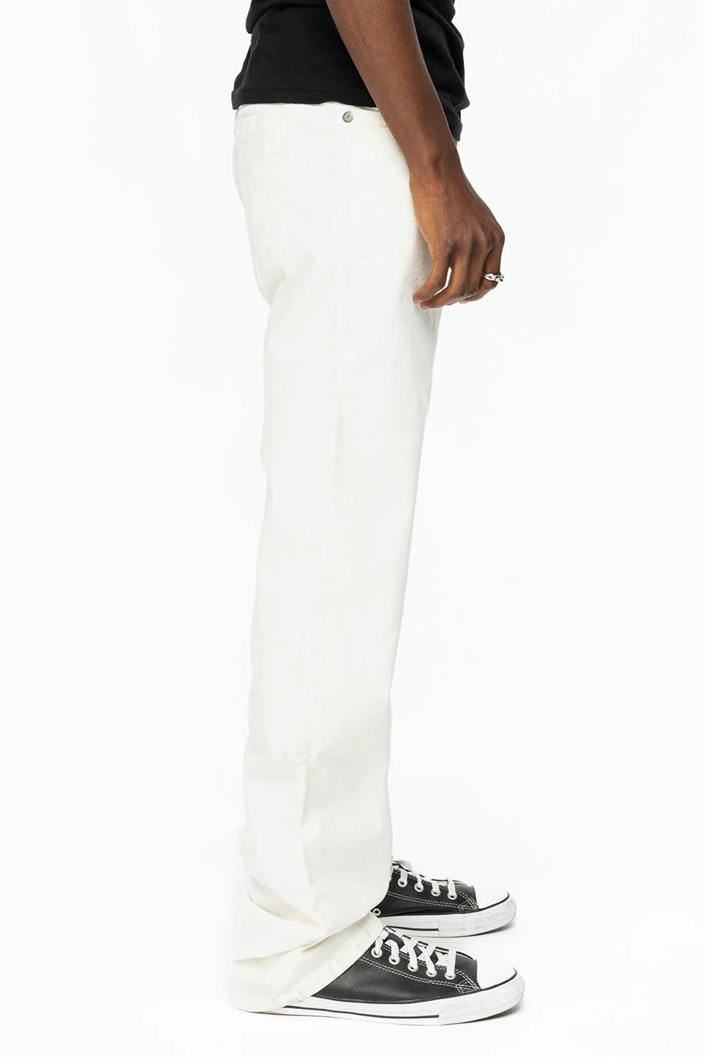CLASSIC 5 POCKET STRAIGHT LEG JEANS IN WHITE MADONNA WASH - Image 5