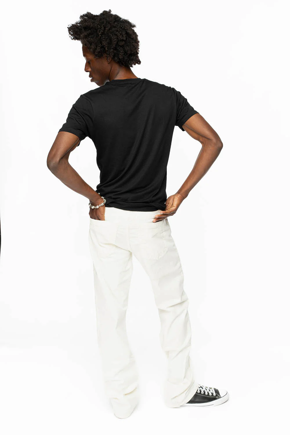 CLASSIC 5 POCKET STRAIGHT LEG JEANS IN WHITE MADONNA WASH - Image 7