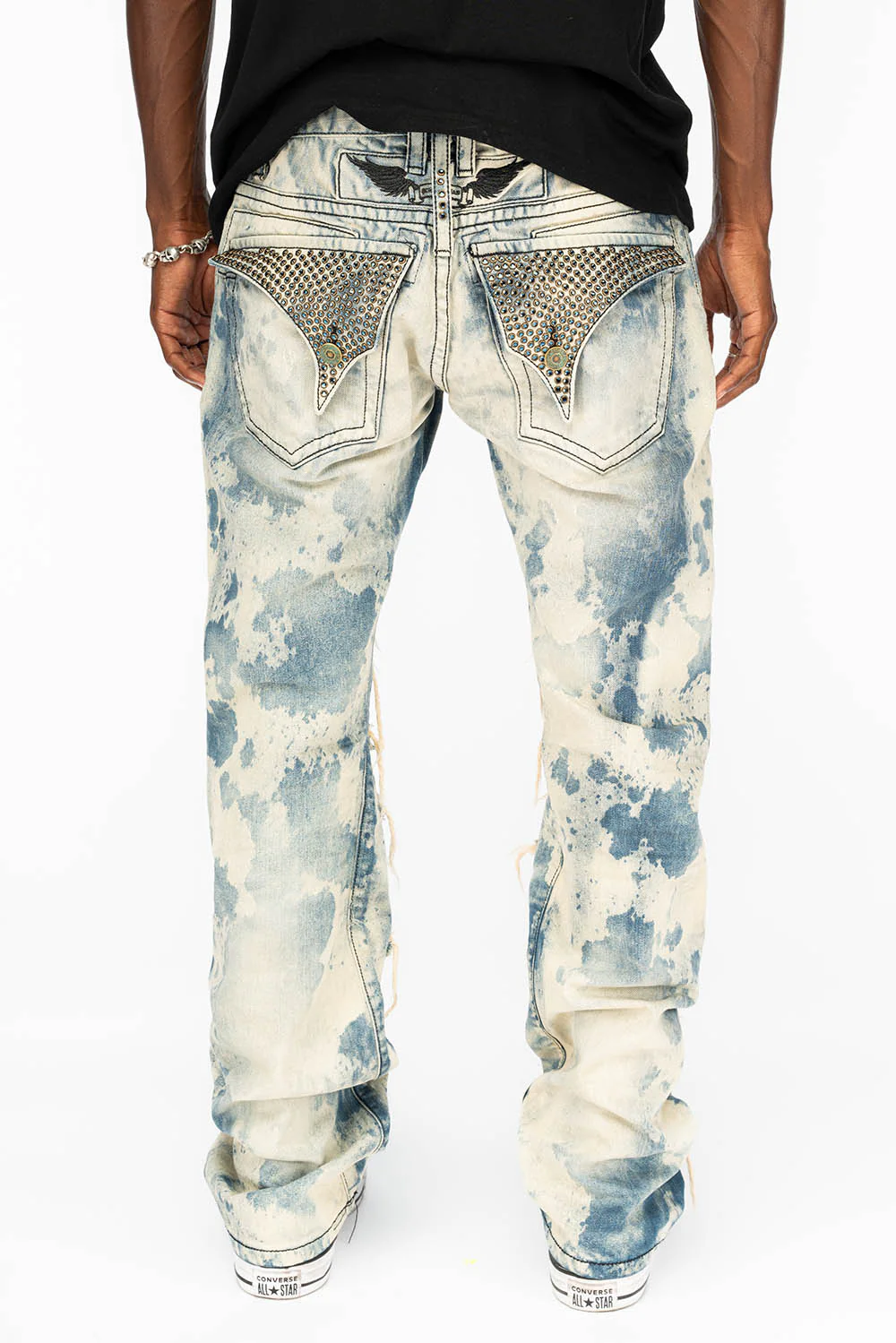 ROBIN'S VINTAGE EDITION JEANS WITH CRYSTALS IN DESTROY CHEROKEE - Image 3