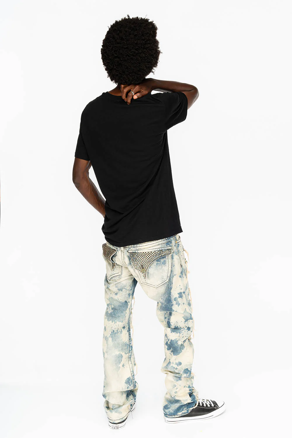 ROBIN'S VINTAGE EDITION JEANS WITH CRYSTALS IN DESTROY CHEROKEE - Image 8