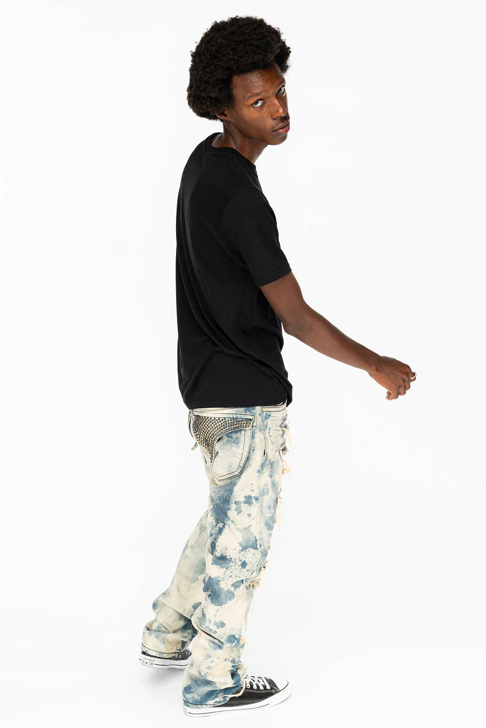 ROBIN'S VINTAGE EDITION JEANS WITH CRYSTALS IN DESTROY CHEROKEE - Image 9