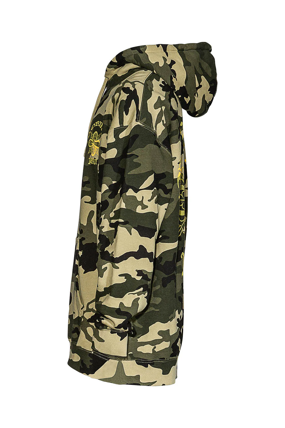 ORNATE HOODIE IN CAMO GREEN - Image 3