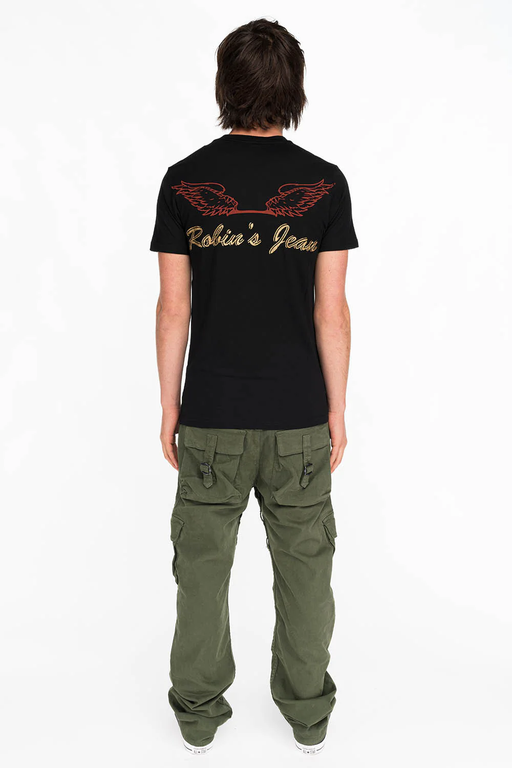 ROCKIN AMERICAN JEANS TEE IN BLACK - Image 4