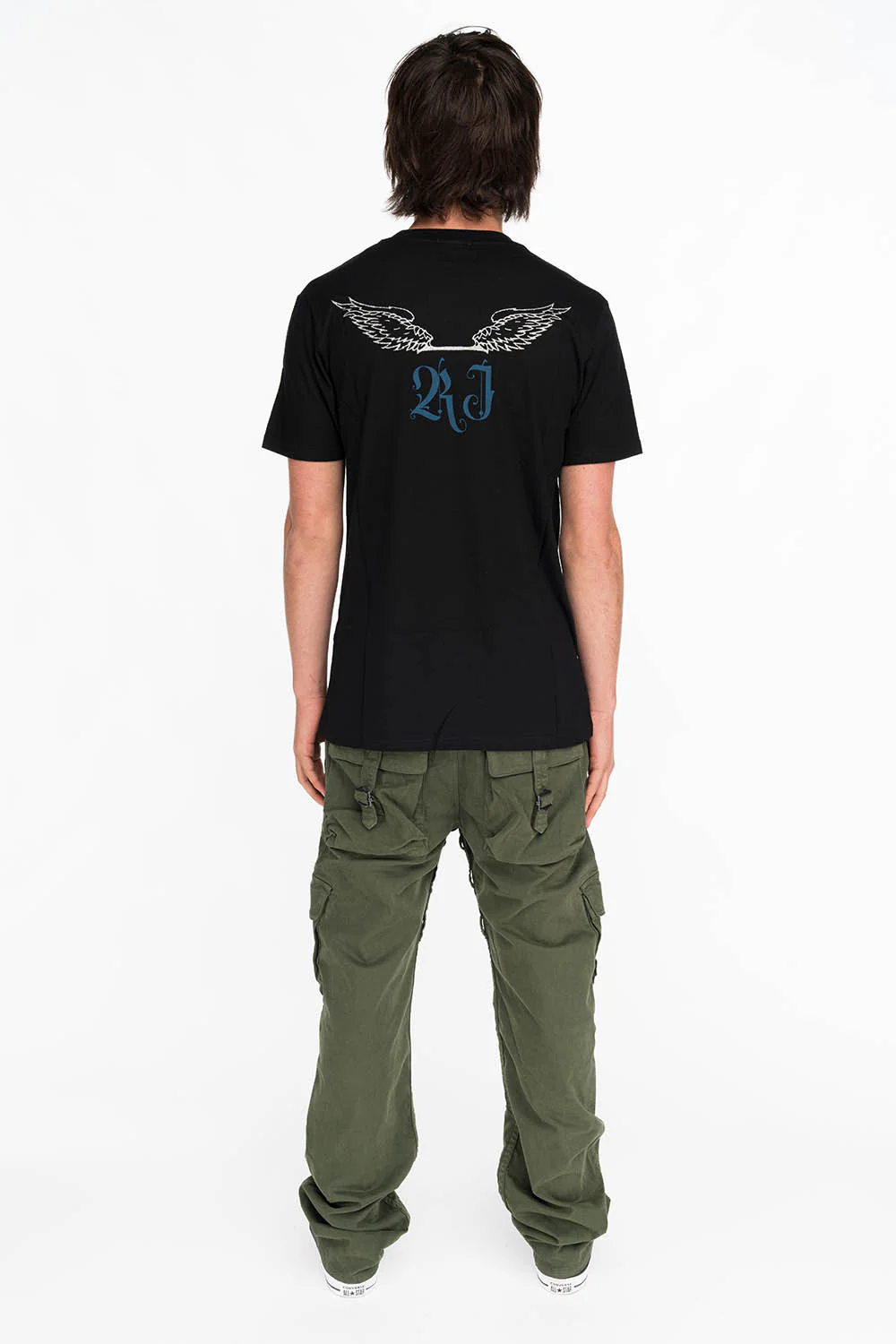 SILVER HELMET TEE IN BLACK - Image 4