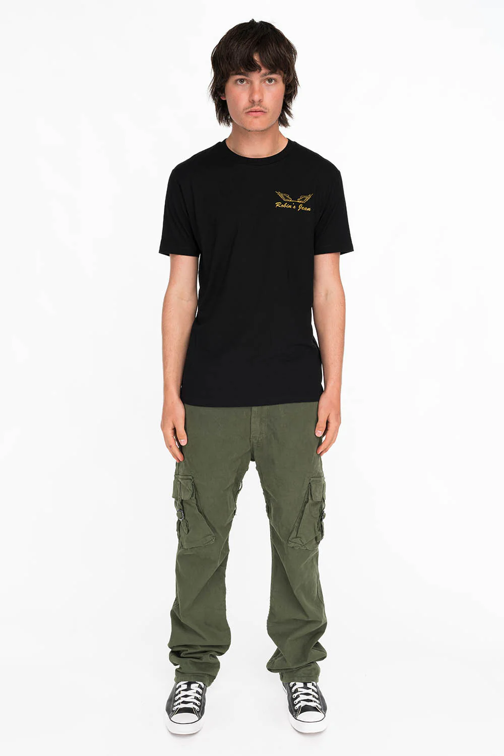 DOUBLE CROSSED PIRATE TEE IN BLACK - Image 4