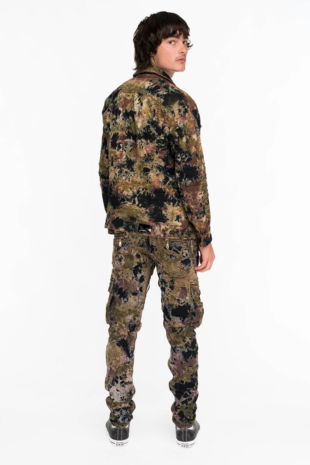 MEN'S MILITARY STYLE CARGO JEANS IN BRAZILIAN TIE DYE - Image 5