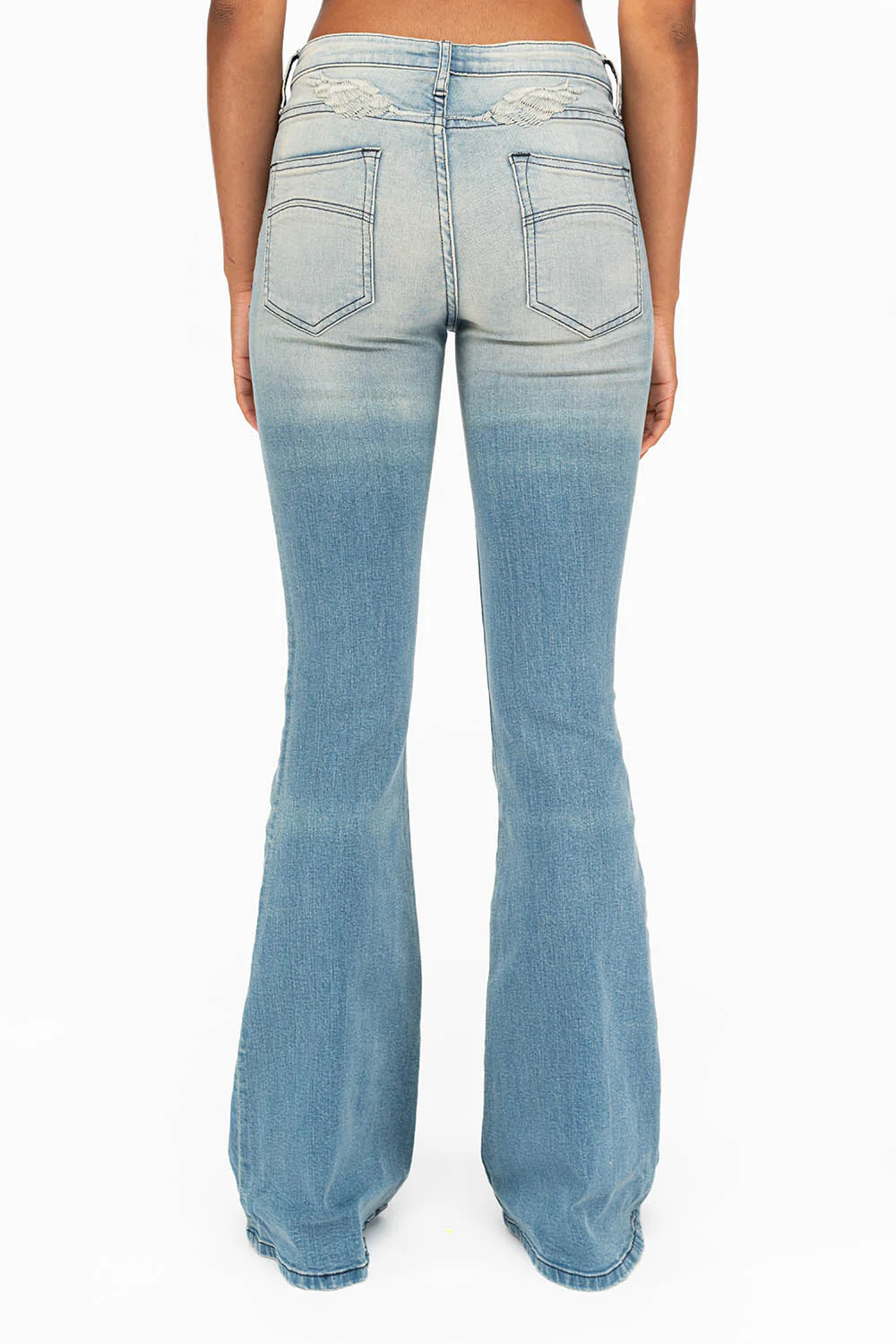 PEACE AND LOVE FLARE IN LIGHT BLUE - Image 4