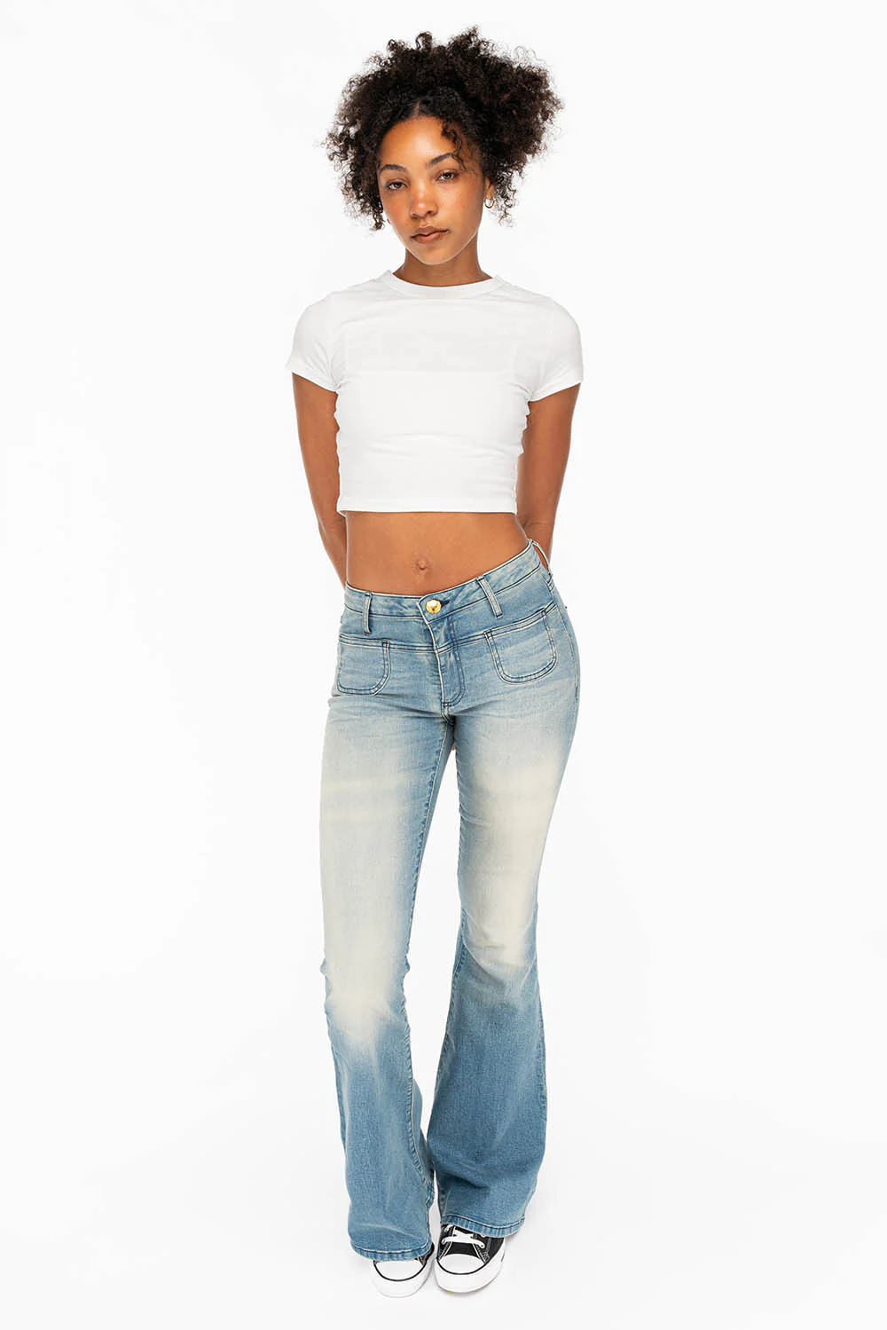 PEACE AND LOVE FLARE IN LIGHT BLUE - Image 6