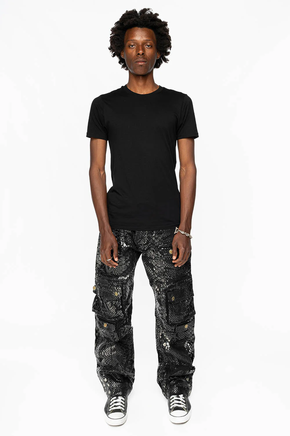ORIGINAL ROBIN’S JEAN CALL OF DUTY CARGO PANTS IN LIZARD BLK - Image 4