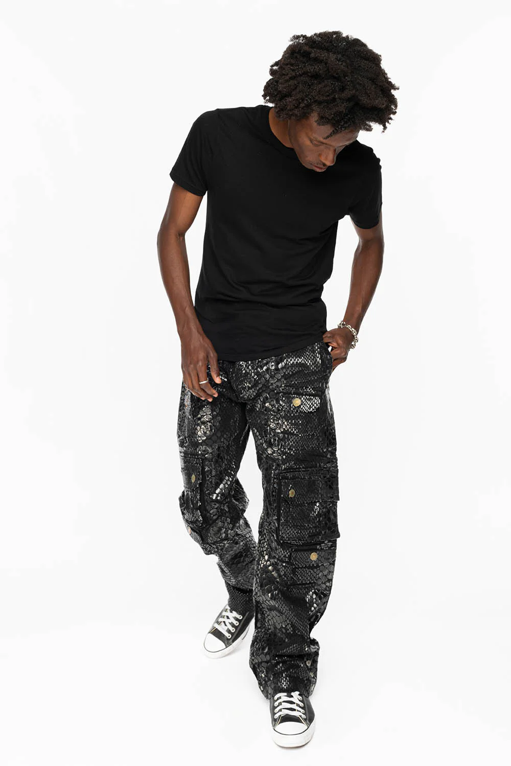 ORIGINAL ROBIN’S JEAN CALL OF DUTY CARGO PANTS IN LIZARD BLK - Image 5