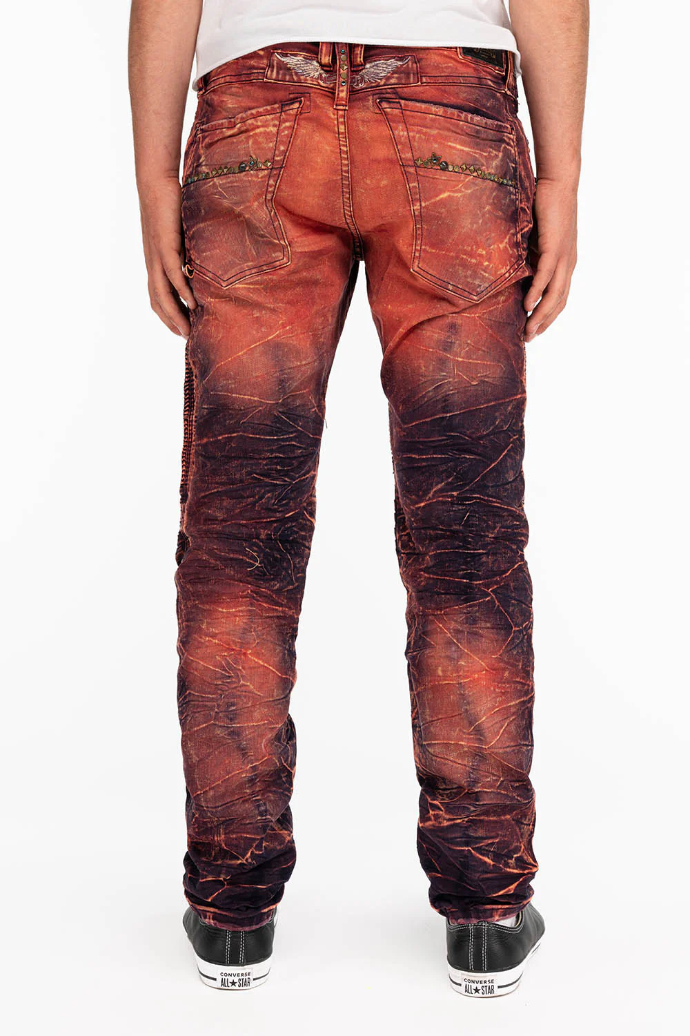 STAR STUDDED BIKER IN MALBEC - Image 3