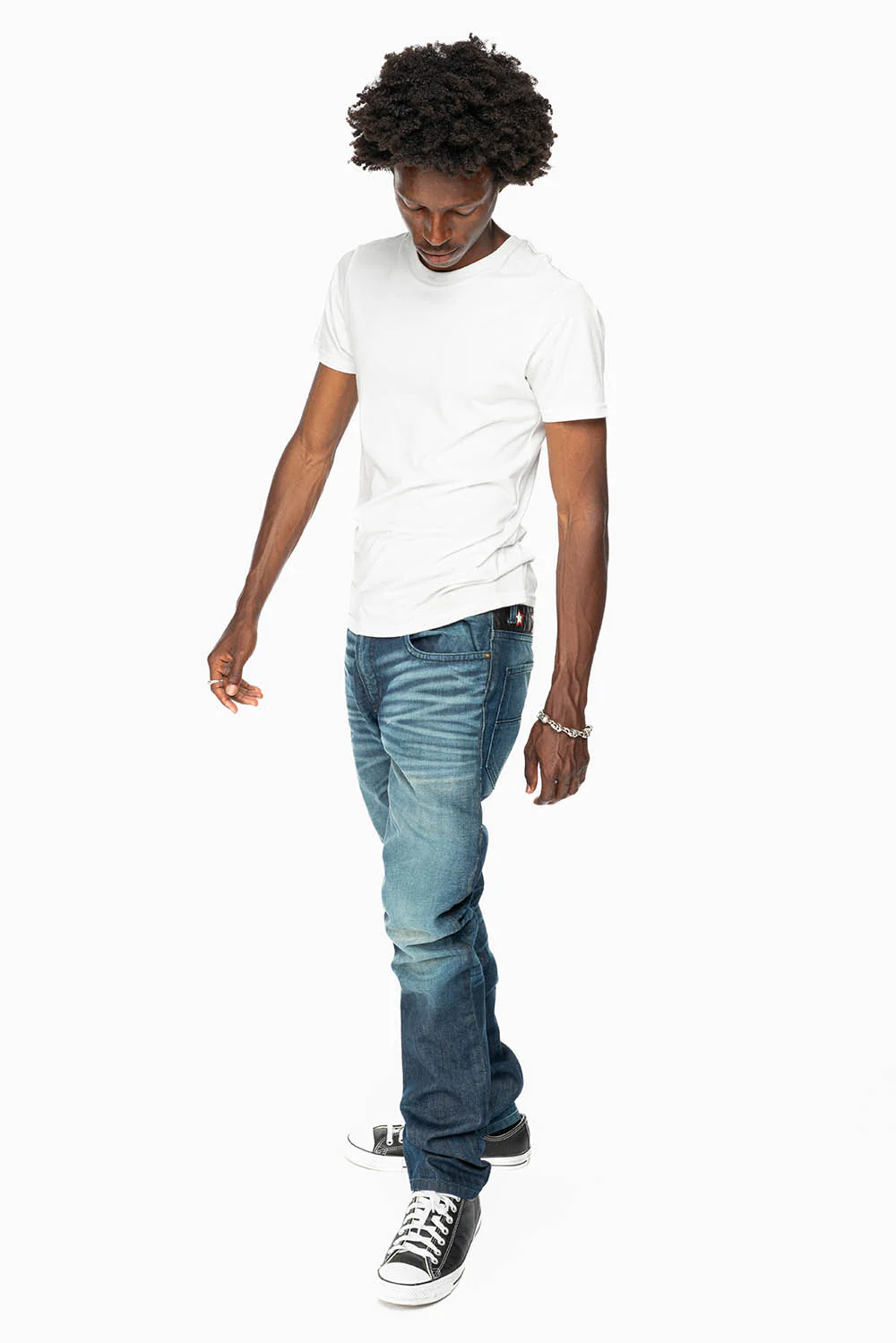 ROBINS RED LABEL SLIM JEANS IN DARK BLUE - Image 4