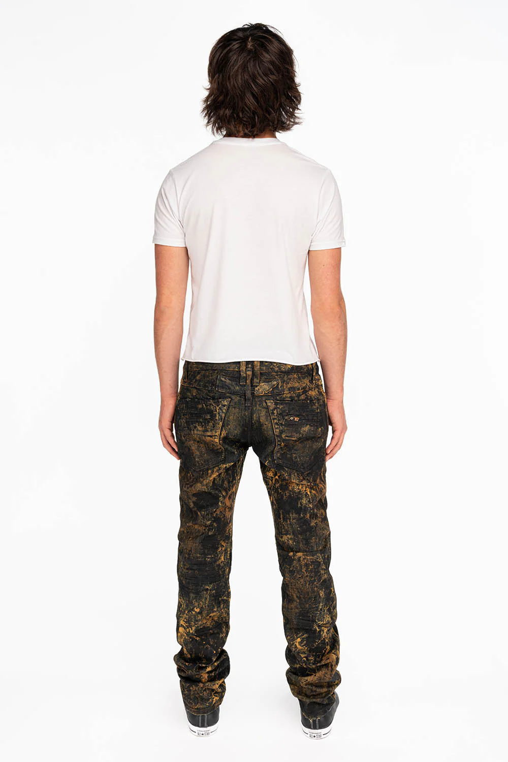 MOTO MEN'S BIKER JEANS IN ROBIN LAND - Image 5