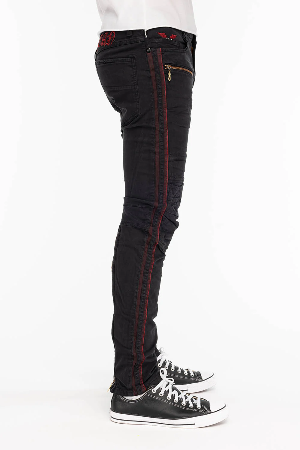 NEW RACER IN VINTAGE BLACK WITH RED STRIPES - Image 3