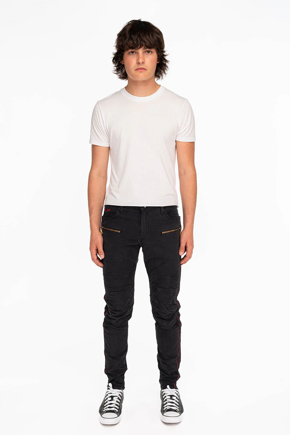 NEW RACER IN VINTAGE BLACK WITH RED STRIPES - Image 4